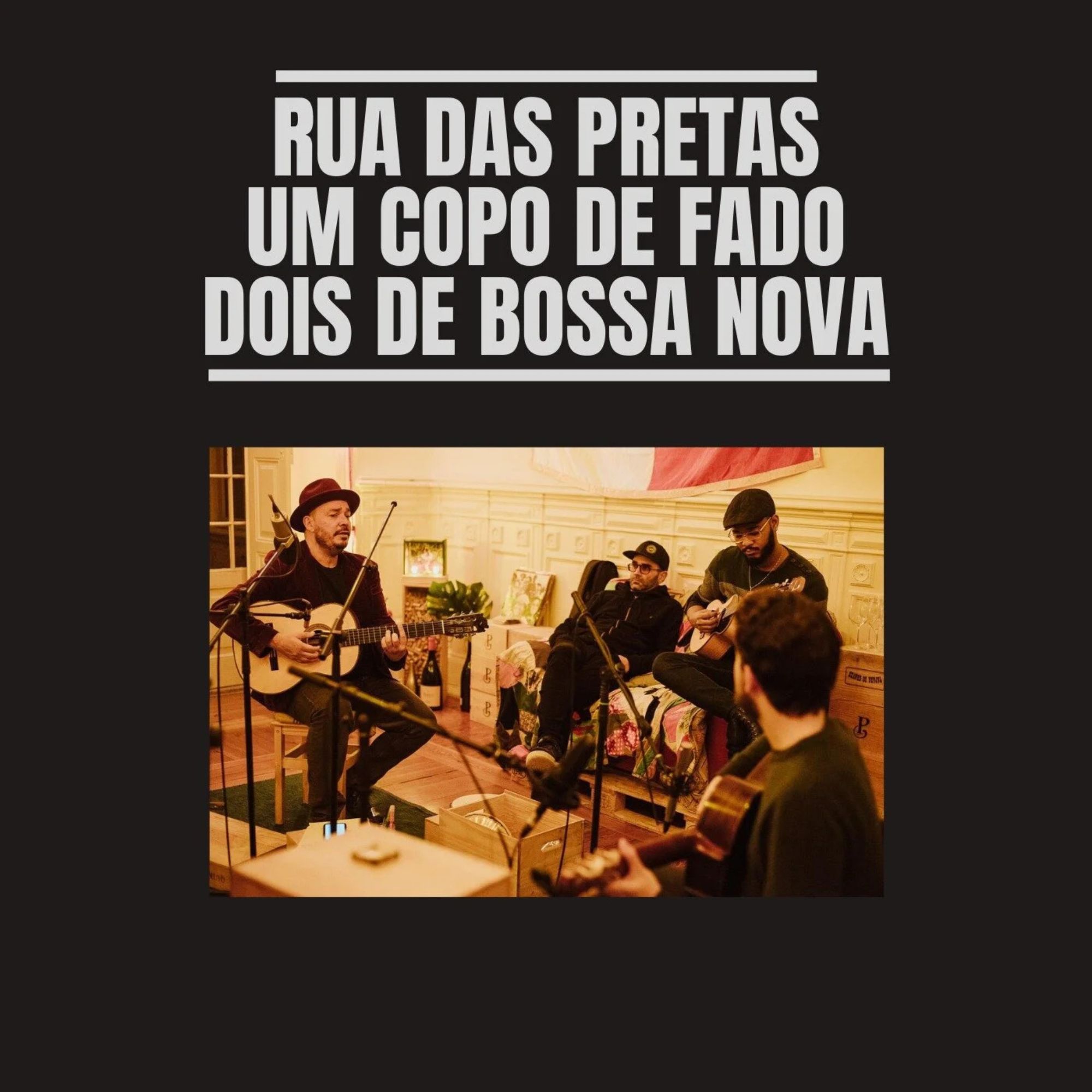 Capa do álbum Um Copo de Fado, Dois de Bossa Nova